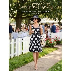 Long Tall Sally Polka Dot Fit & Flare Dress